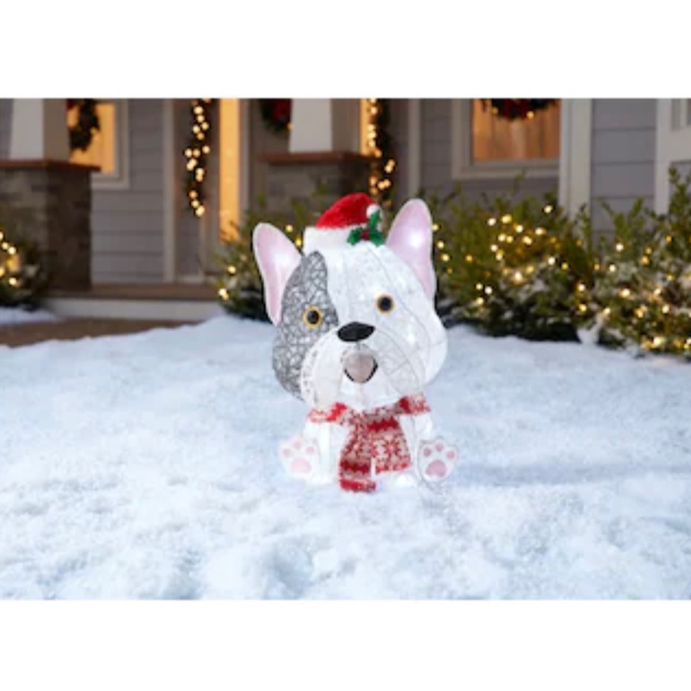 French Bulldog Led Christmas Decoration